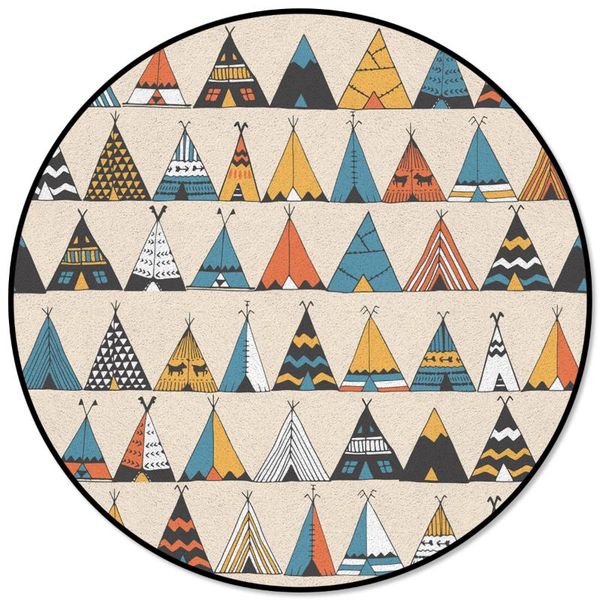 

carpets modern home decorative round carpet color tent stripes area rugs parlor bedroom anti-slip floor mat