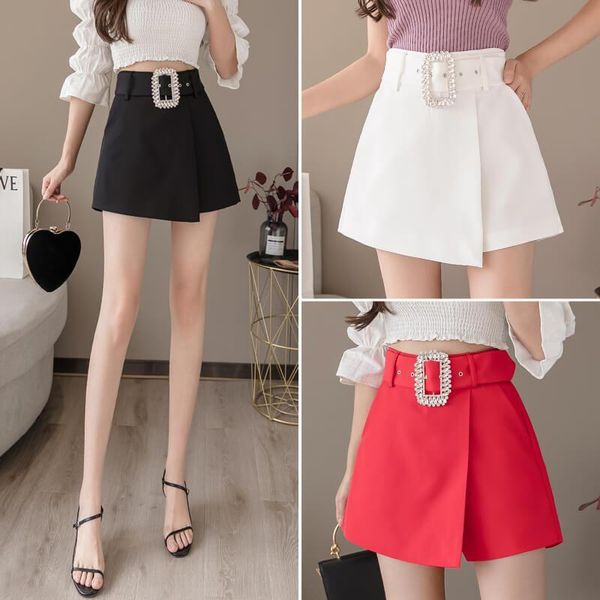 

skirts white short skirt women's summer spring, Black