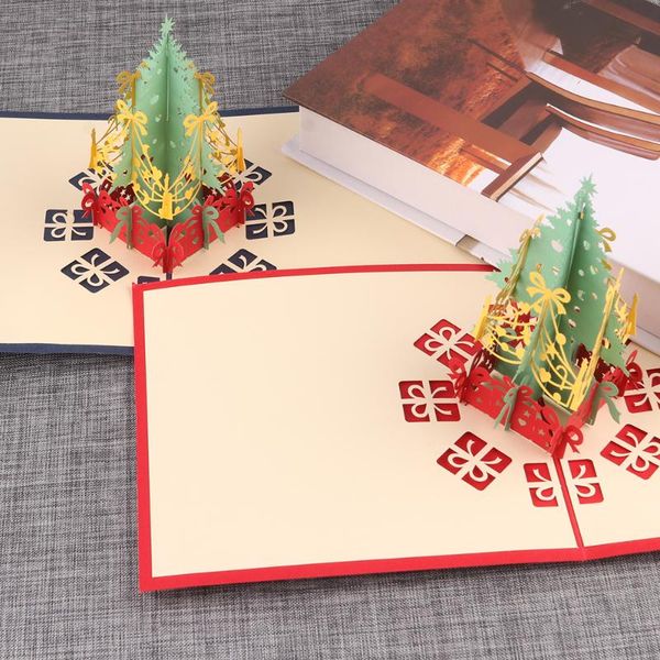 

greeting cards abedoe merry christmas card 3d tree paper craft personalized souvenir gifts postcards present
