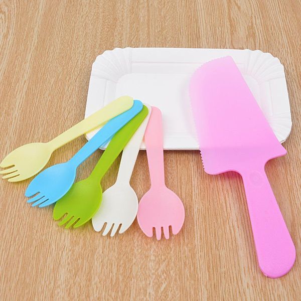 

disposable dinnerware happy birthday paper plate dish candle knife tableware party wedding celebration decoration supplies boy girl gift