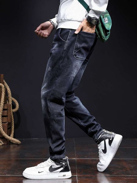 

men's jeans black fashion brand in 2021 dh8k, Blue