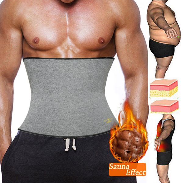 

men waist trainer trimmer for weight loss neoprene sauna body shaper tummy control compression shapewear sweat slimming belt