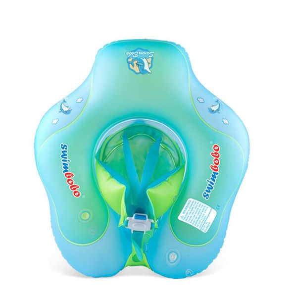 

life vest & buoy baby pool float inflatable swimming ring with suncanopy trainer for 3-48 months kids drop