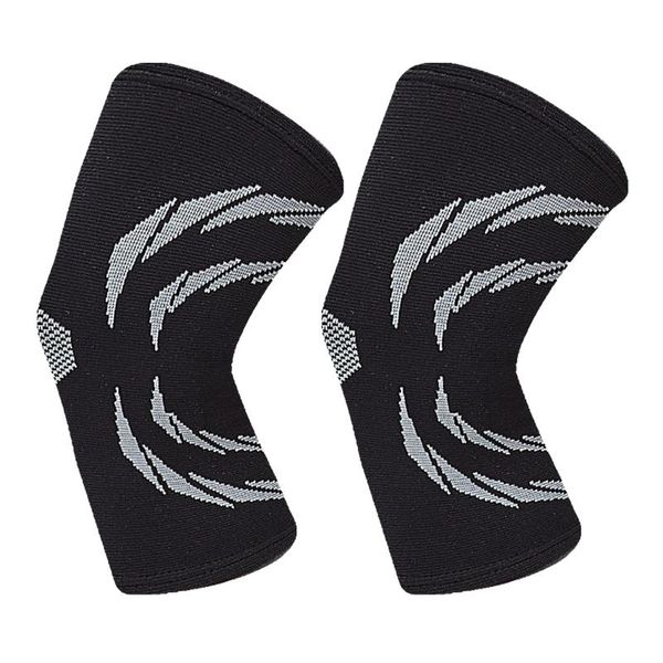 

elbow & knee pads 1 pair of support pad premium non-slip sleeve brace stabilizer wrap for squats workouts, Black;gray