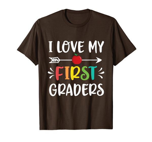

i love my first graders shirt for 1st grade teacher t-shirt, White;black