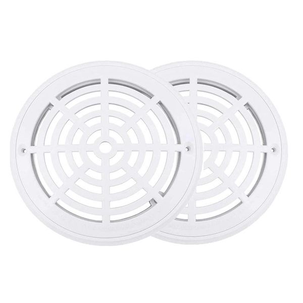 

pool & accessories -2 pcs 8 inch swimming main drain cover suitable for ground accessories, with screws