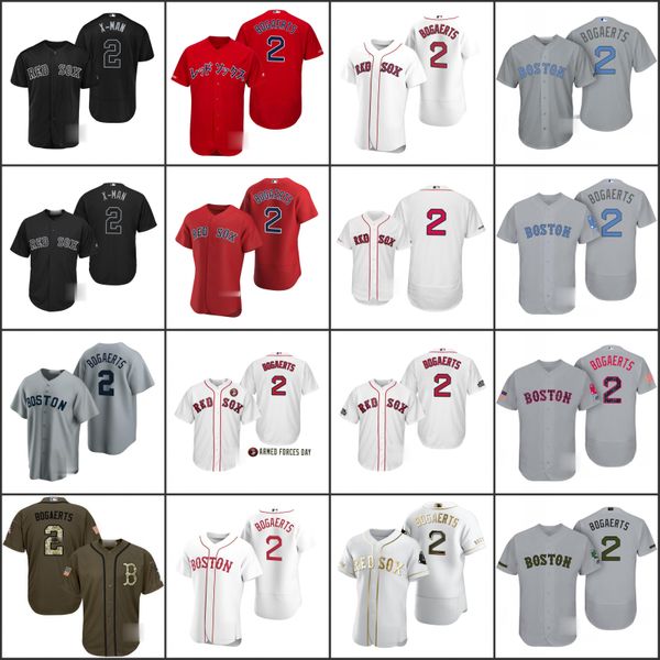 

boston red sox gray 2 xander bogaerts men women youth jersey, Black;red