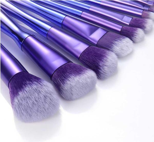 

electroplate gradual change make-up brushes eye shadow brush plating handle1