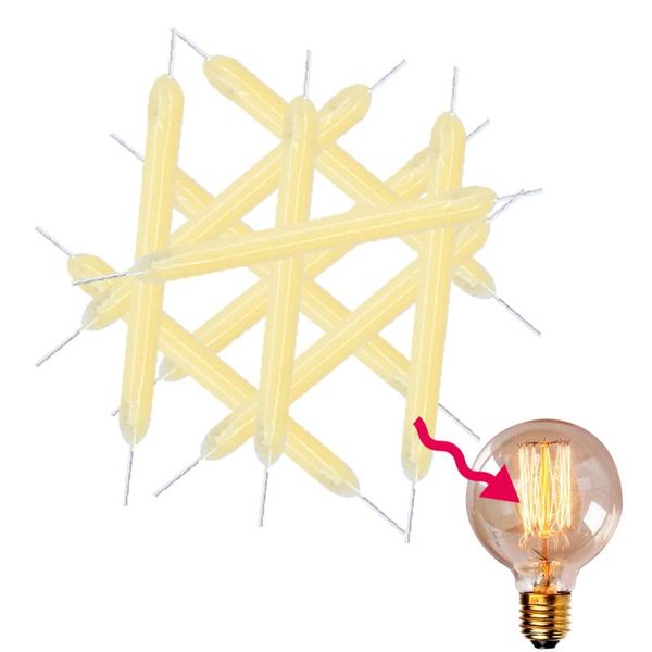 

bulbs 10pcs dc3v retro edison bulb accessories filament 20mm 38mm 130mm incandescent diy repair lamp light home decor