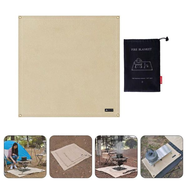 

outdoor pads 1pc fiberglass fire resistance mat barbecue cushion