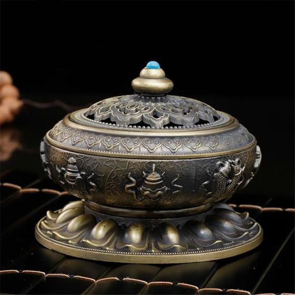 

fragrance lamps alloy coil incense burner creative holder furnace home room decor crafts ornaments