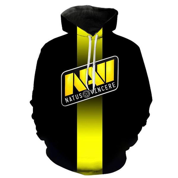 

men's hoodies & sweatshirts navi gaming team hooded brand sweater game csgo 2 hoodie and women's fashion pullover dress, Black