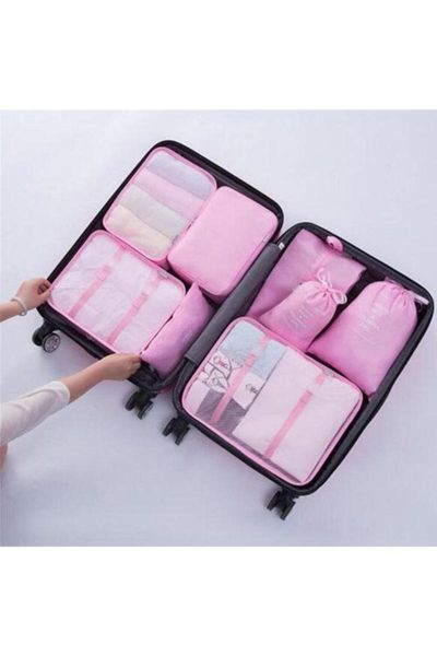 

luggage organizer set of 6 - pink -80824-e9be0 bath accessory