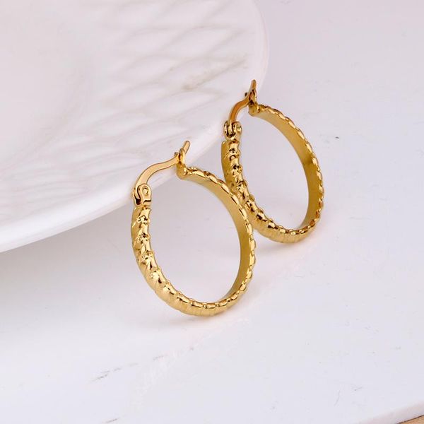 

hoop & huggie gold color stainless steel small earring for women ear jewelry ladies fashion accessories 2021 e0200, Golden;silver