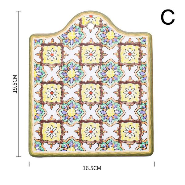 

mats & pads moroccan ceramic trivet pot holder non-skid heat insulation pad mug cork mat bowl coasters xh8z