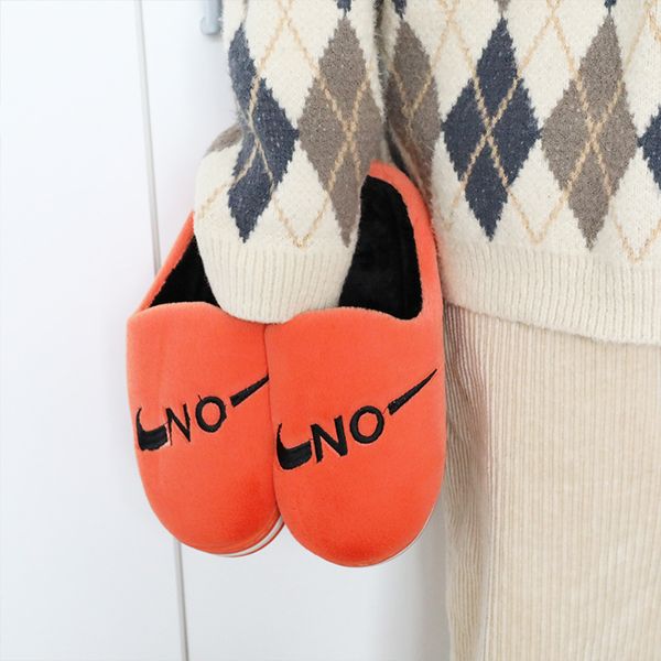 

home warm non slip cotton pers lovely indoor male and female student couple floor pers maomao moon shoes, Black