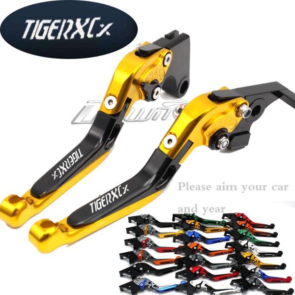 

motorcycle brakes folding extendable cnc moto adjustable clutch brake levers for tiger 800/xc 2011 2012 2013 2014