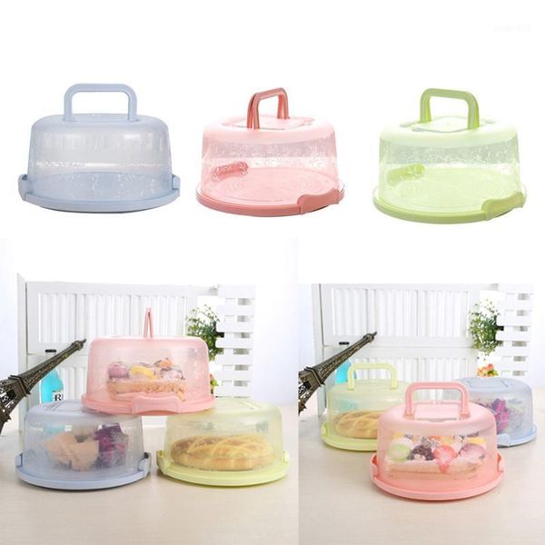 

storage bottles & jars cake box handle secure snap anti-cross smell home baking preservation fruit multifunctional