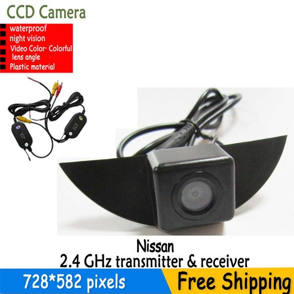 

car rear view cameras& parking sensors fuwayda wireless ccd front camera for x-trail tiida qashqai livina fairlady pulsar cube armada