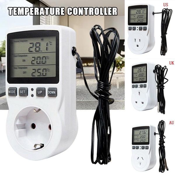 

timers 1pc 110v-230v time socket ac digital lcd plug in thermostats temperature controllers timing switch