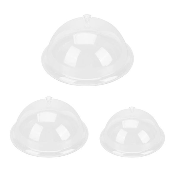 

kitchen storage & organization 3pcs round dish cover home food protective cake dust