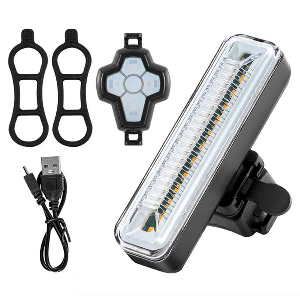 

bike lights mountain light remote turn signal bicycle taillight usb rechargeable waterproof mtb cycling rear led safety warning lamp