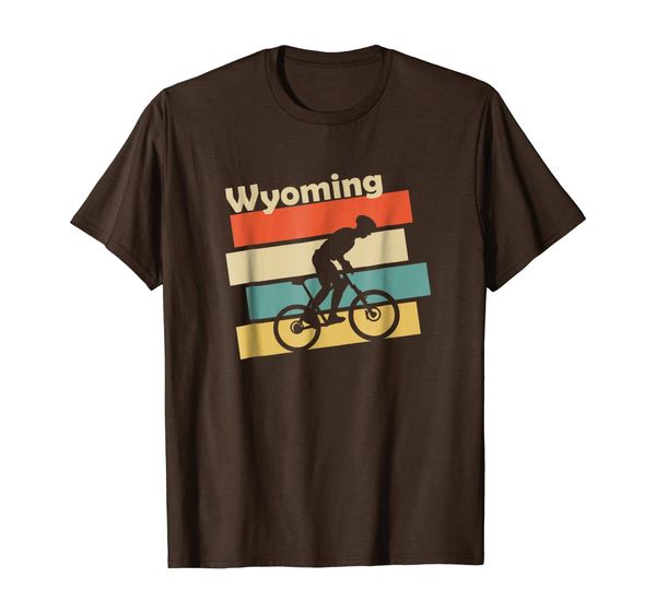 

Retro Vintage Wyoming Biking T-Shirt, Mainly pictures