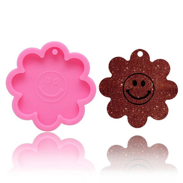 

keychains keychain silicone diy plant flower key chains dessert chocolate sugar craft molds mould fondant cake decorating, Silver