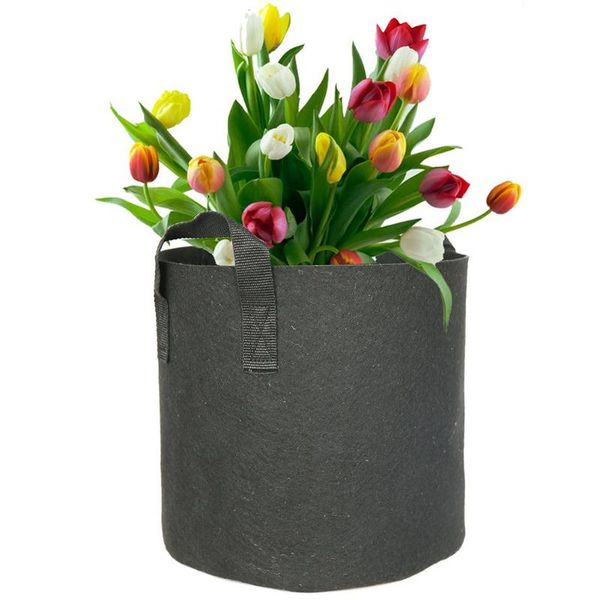 

planters & pots 3/7 gallon black garden plant grow bag vegetable flower pot potato jardin seedling bags eco-friendly