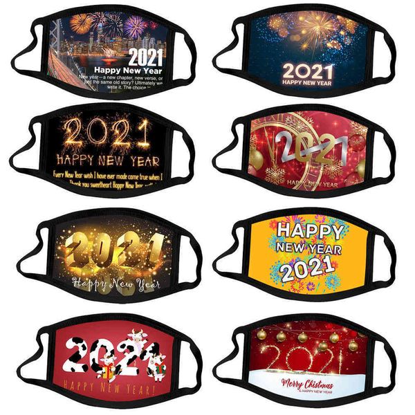 

factory outlet s 2021happy new year cotton washable breathable soft cloth mask