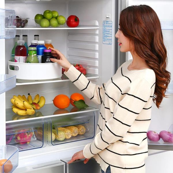 

kitchen storage & organization home organizer tray rotating fridge cosmetics non-slip small/large