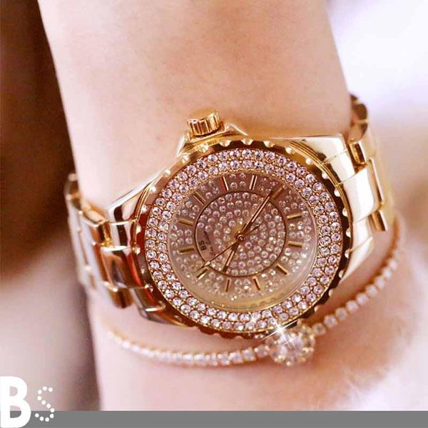 

wristwatches women watches diamond luxury famous brand elegant dress quartz ladies rhinestone wristwatch relogios femininos, Slivery;brown