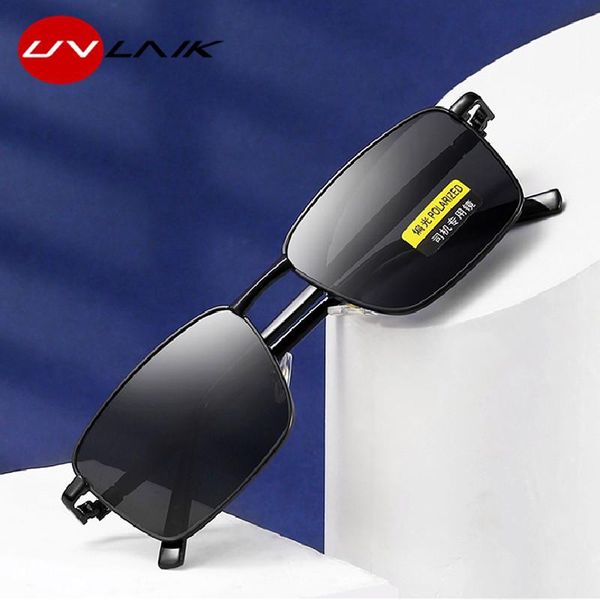 

sunglasses uvlaik classic anti-uv400 male mirror polarized shade men women brand design driving square frame sun glasses for, White;black