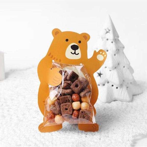 

gift wrap 20pcs lovely animal bear cookie packaging bags box greeting cards baby shower wedding party birthday supplies