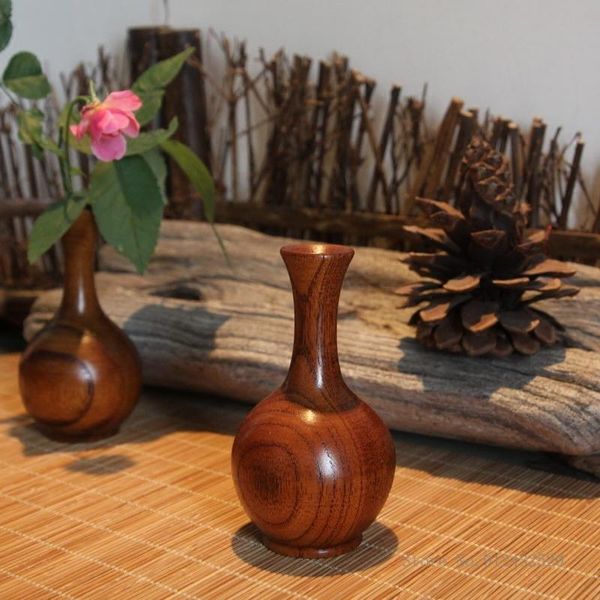 

vases creative japanese solid wood large lacquer vase gardening deskcounter home living room decoration ornaments