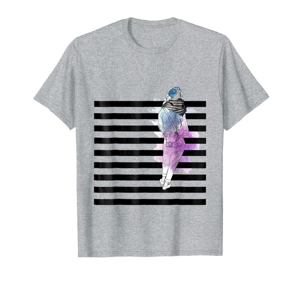 

edgy steampunk shirt with watercolor splash, White;black