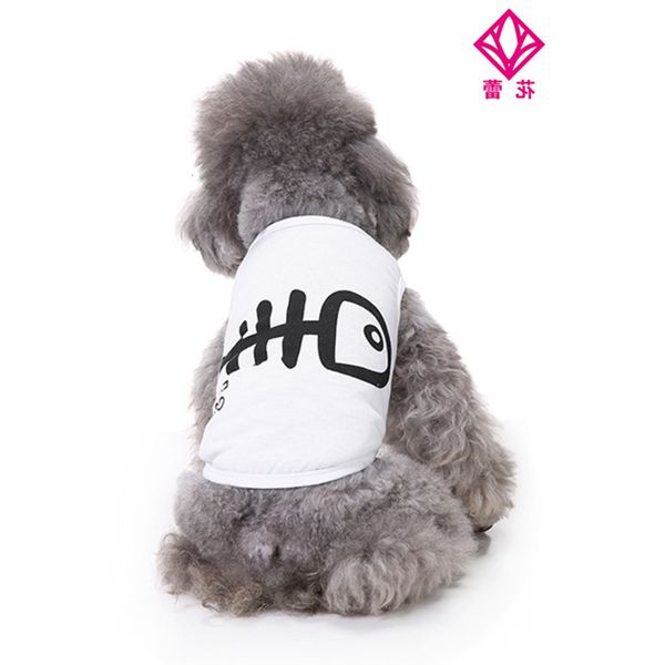 

the dog clothes summer dog pet clothing fishbone pattern