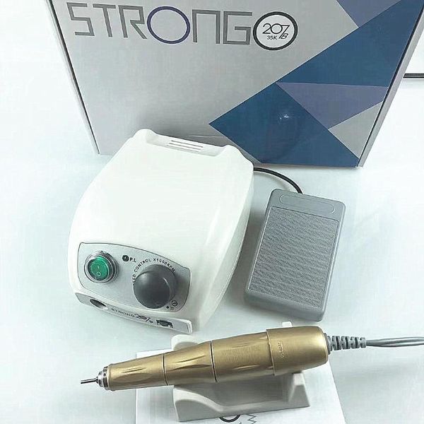 

nail drill & accessories 65w strong 207b electric control box 210 105l 45000rpm handpiece manicure pedicure apparatus tool