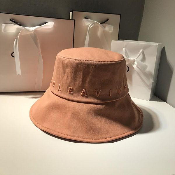

wide brim hats women's japanese fisherman hat women summer outdoor travel fishing sun bob cotton letter embroidery panama, Blue;gray