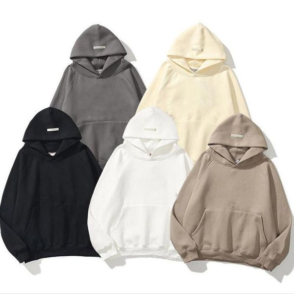

warm hooded hoodies mens womens fashion streetwear pullover sweatshirts loose hoodies lovers clothing, Black