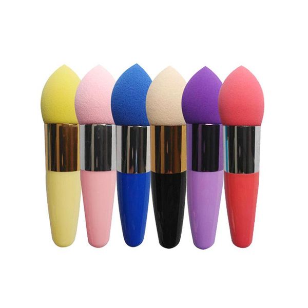 

sponges, applicators & cotton 1pc mushroom head makeup brushes women maquillaje beauty foundation sponge powder puff with handle smooth shap