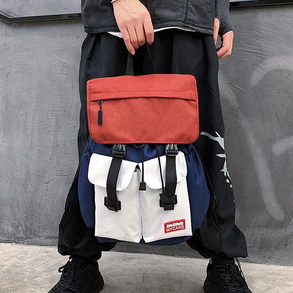 

backpack original design large capacity female travel bag high school student college fashion hit color