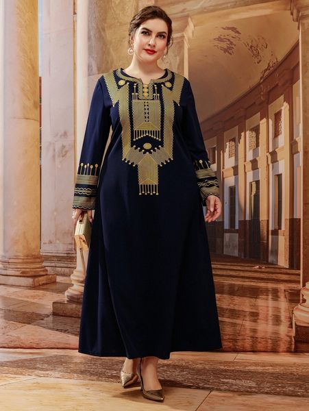 

plus striped notch neck tunic dress x0xa#, Black