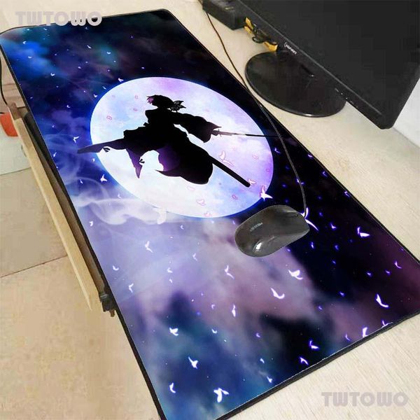 

mouse pads & wrist rests anime demon slayer kimetsu no yaiba large rgb computer mousepad gamer keyboard mause carpet desk mat pc game pad