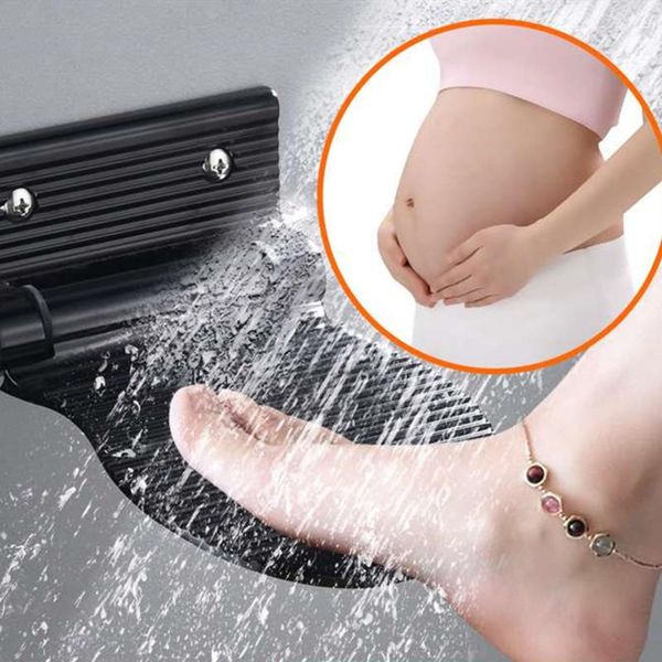 

bath mats ra12 shower footstool aluminium alloy black/silver wall mounted bathroom rest pedestal hardware