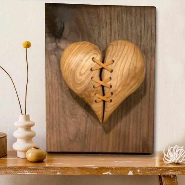 

decorative objects & figurines acrylic broken heart sewing shape art wall decoration