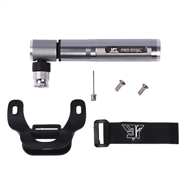 

bike pumps mini bicycle pump for mountain folding and fat tire bikes (silver)