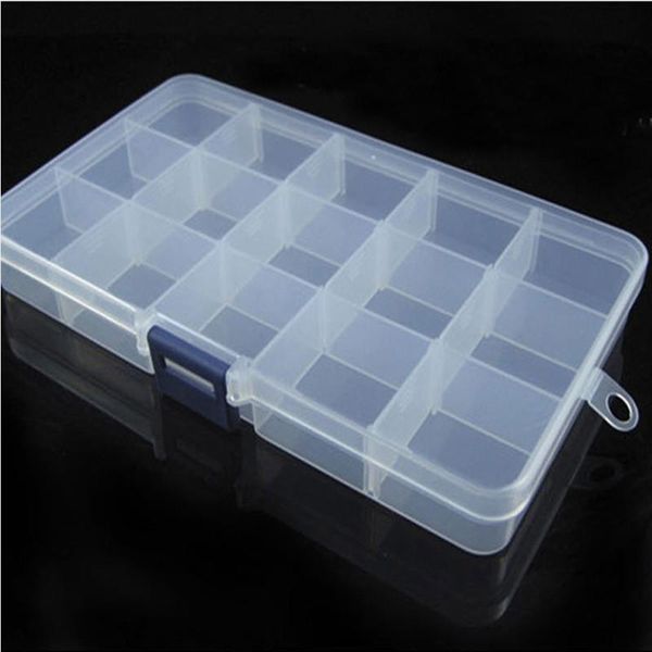 

slots adjustable plastic fishing lure hook tackle box storage case portable multifunctional organizer boxes accessories