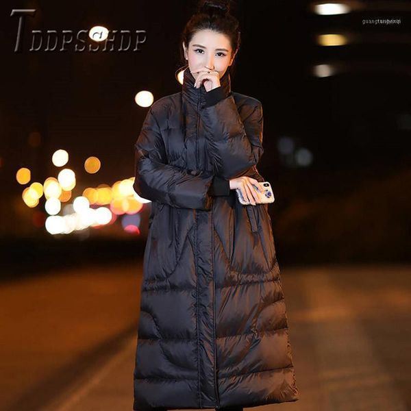 

korean casual bread style women parkas black color plus size female coat1