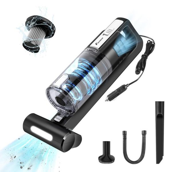 

vacuum cleaner car wet and dry strong suction handheld dust collector (black silver)